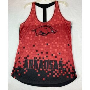 Arkansas Razorback Football Concepts Sport Tank Top Womens Size XL Maroon Active